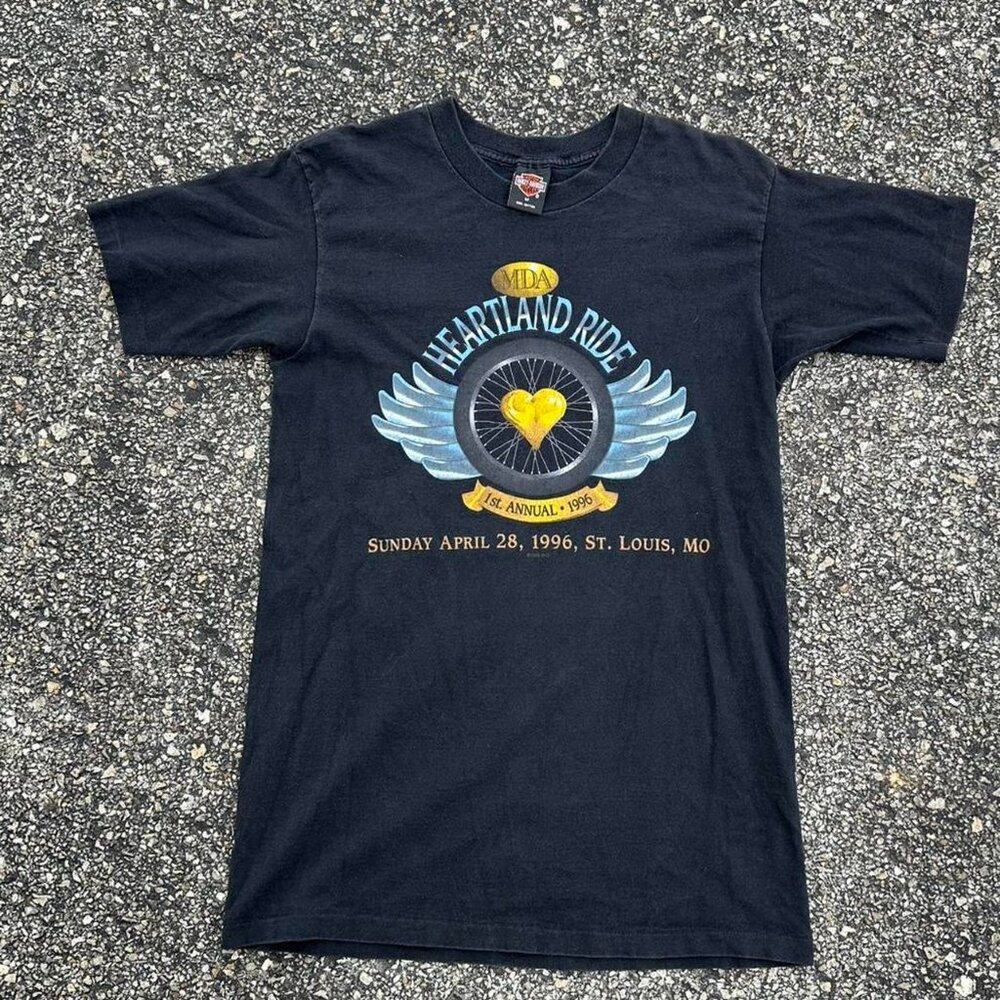 90s Harley Davidson Men's Medium Graphic T-shirt